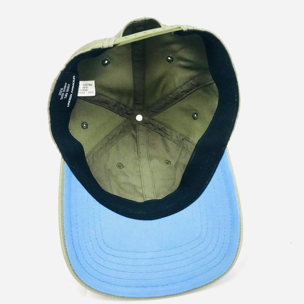 Under Armour Green Ball Cap Hat Embroidered Logo - Picture 2 of 5